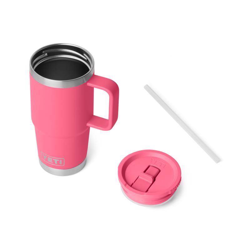 YETI Rambler 20 oz Tropical Pink BPA Free Travel Straw Mug