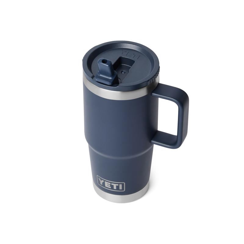 YETI Rambler 20 oz Navy BPA Free Travel Straw Mug