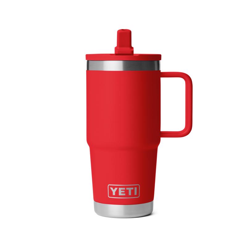 YETI Rambler 20 oz Rescue Red BPA Free Travel Straw Mug