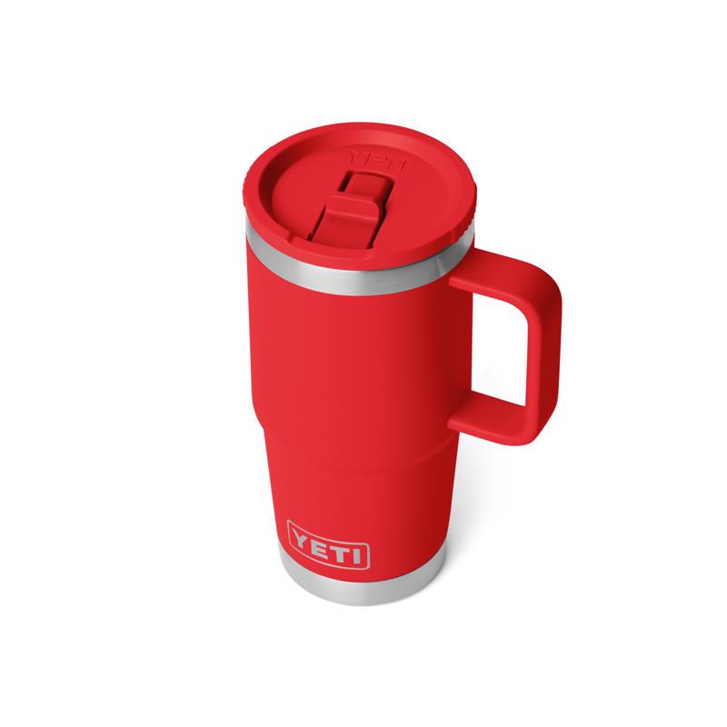 YETI Rambler 20 oz Rescue Red BPA Free Travel Straw Mug