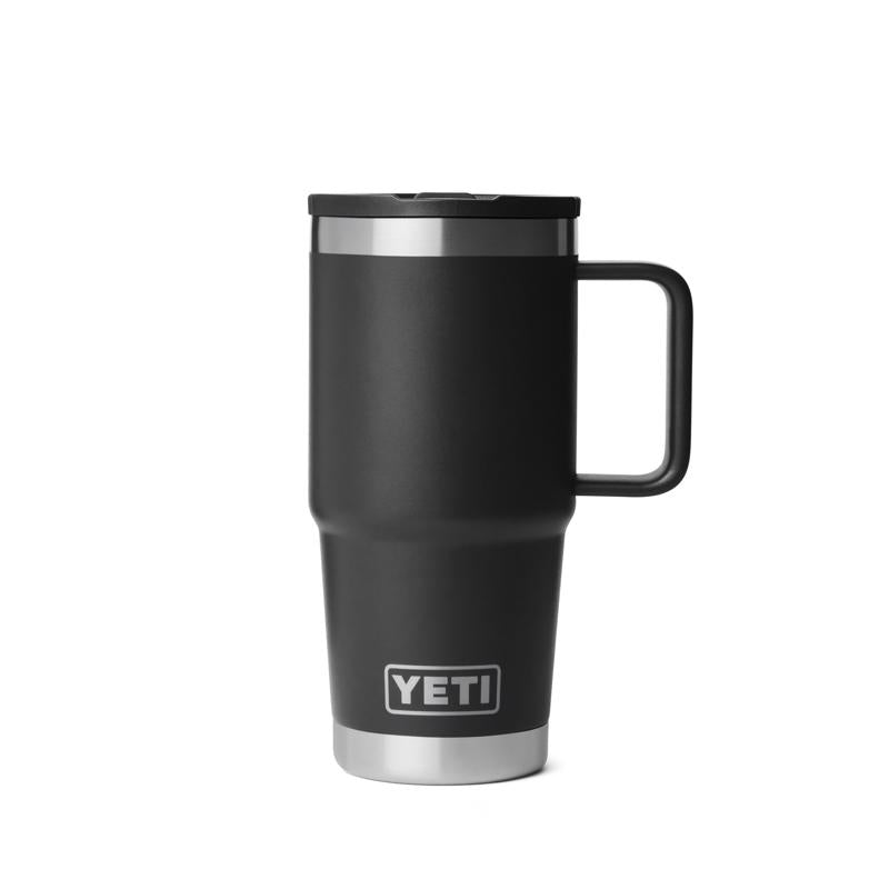 YETI Rambler 20 oz Black BPA Free Travel Straw Mug