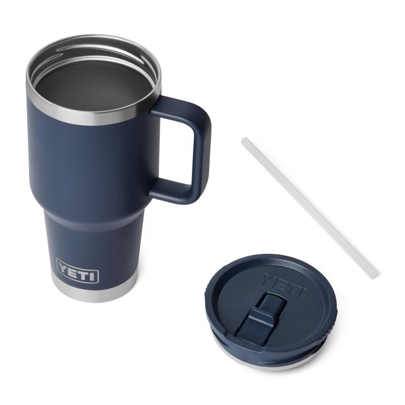 YETI Rambler 30 oz Navy BPA Free Travel Straw Mug