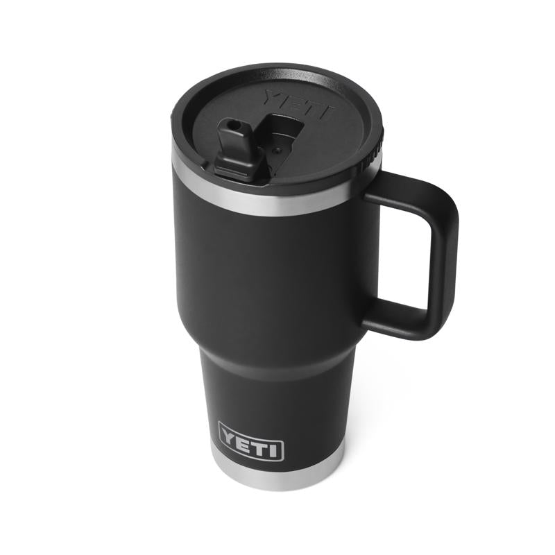 YETI Rambler 30 oz Black BPA Free Travel Straw Mug