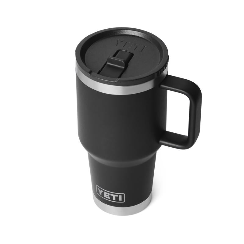 YETI Rambler 30 oz Black BPA Free Travel Straw Mug