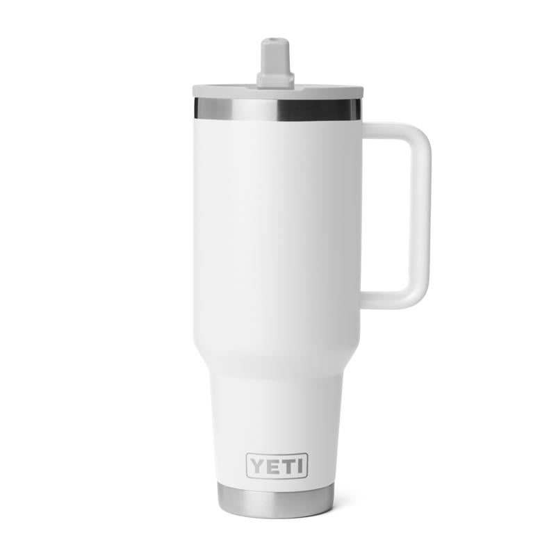 YETI Rambler 40 oz White BPA Free Travel Straw Mug