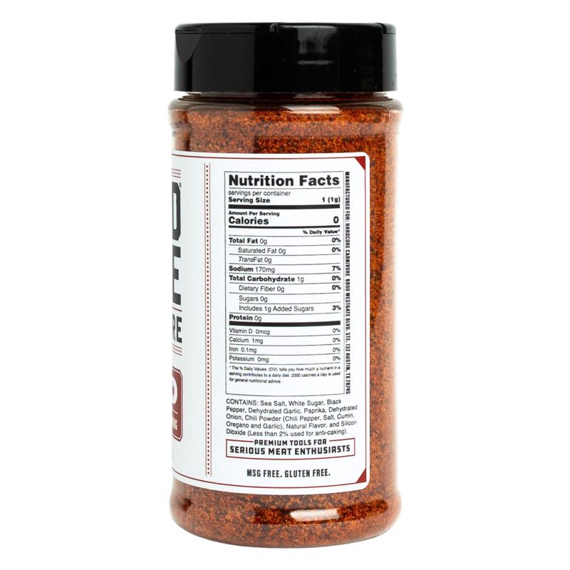 Hardcore Carnivore Red Bar-B-Q Rub/Seasoning 11 oz