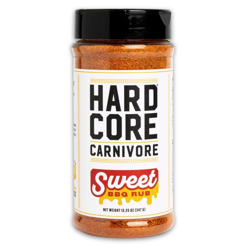 Hardcore Carnivore Sweet BBQ Bar-B-Q Rub/Seasoning 12.25 oz