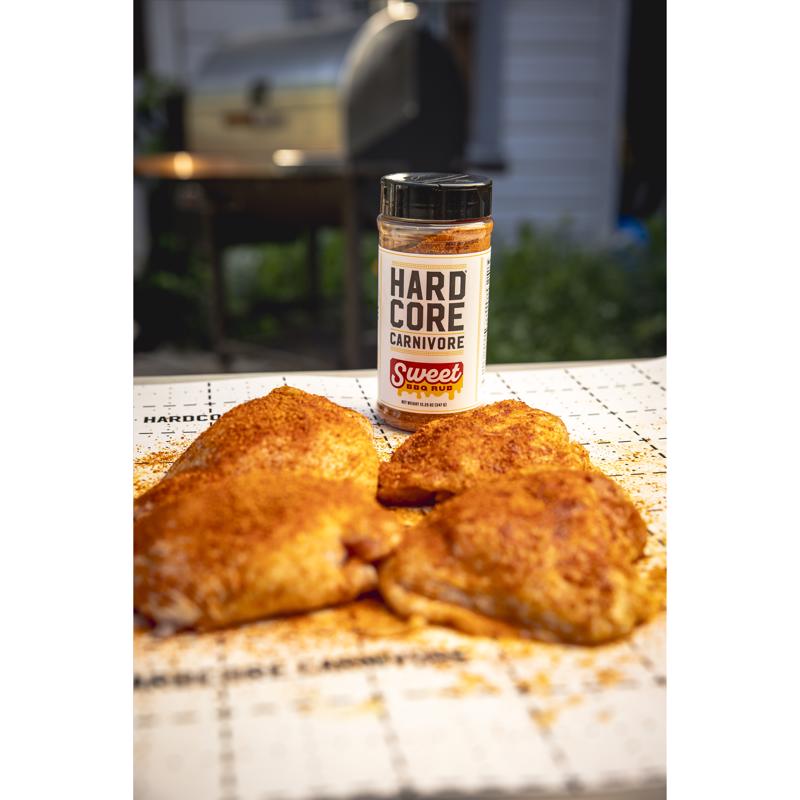 Hardcore Carnivore Sweet BBQ Bar-B-Q Rub/Seasoning 12.25 oz