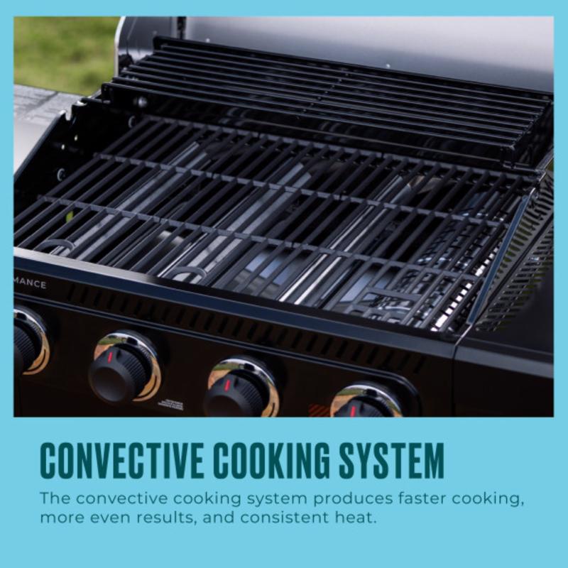 Char-Broil 4 Burner Liquid Propane Grill Black