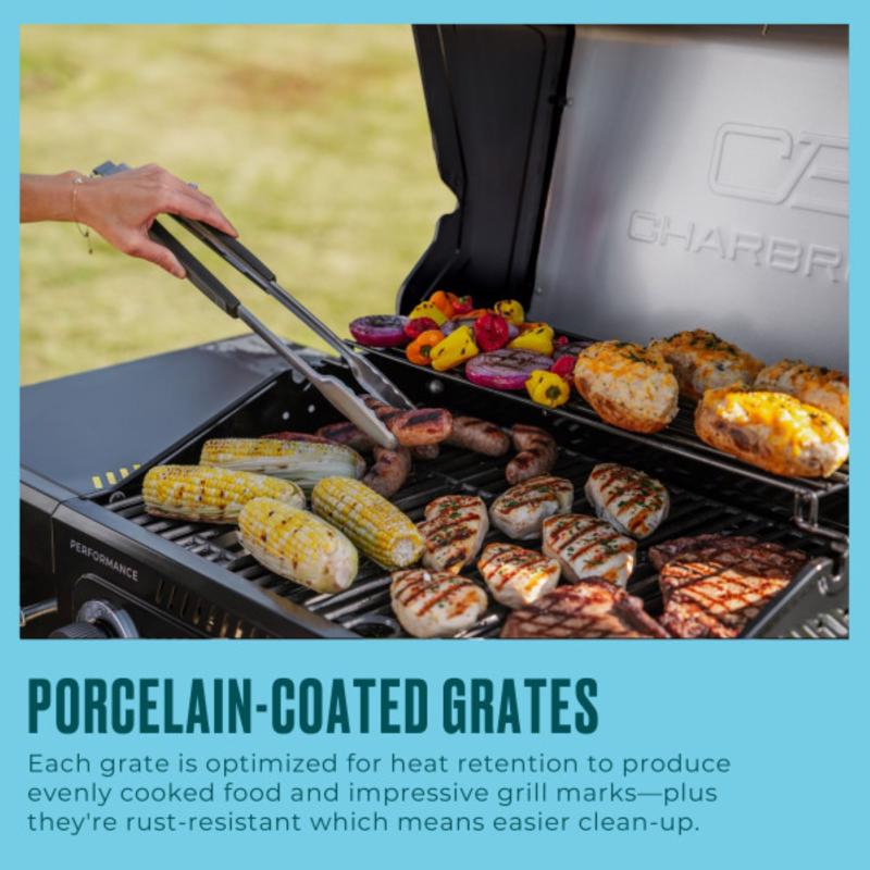 Char-Broil 4 Burner Liquid Propane Grill Black