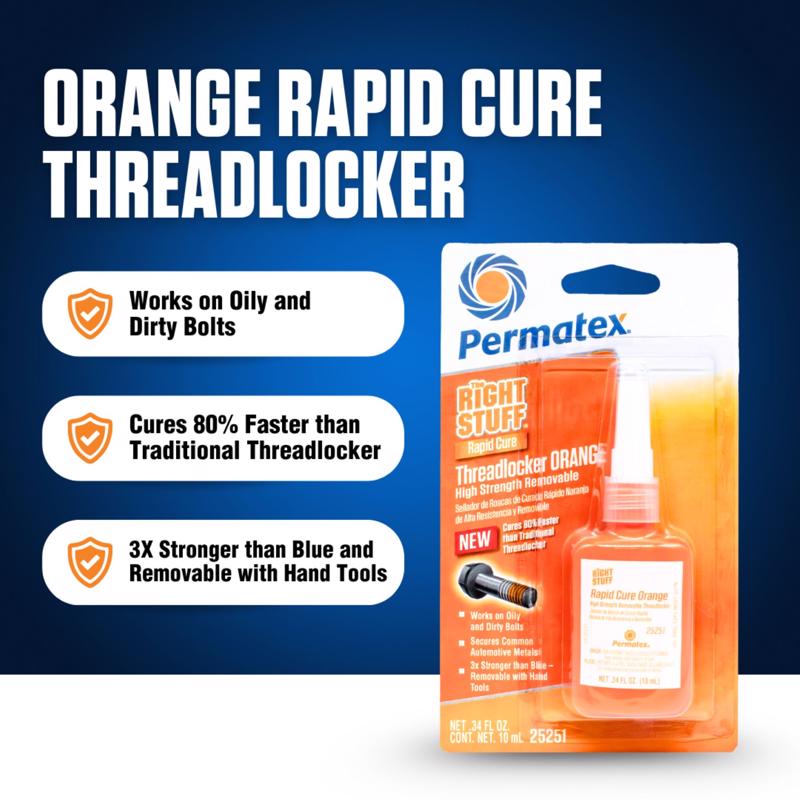 Permatex Right Stuff Orange Threadlocker Gel 10 ml