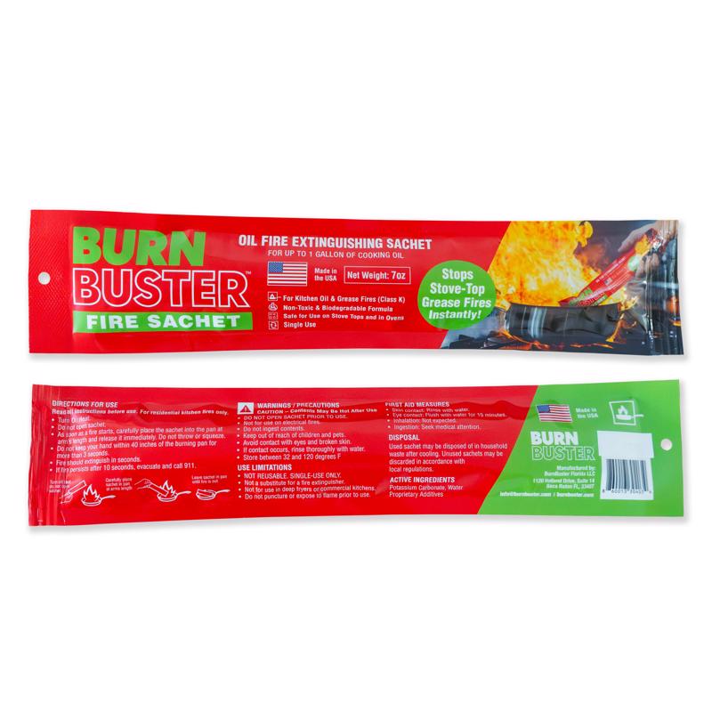 BurnBuster 5 oz Fire Suppressant Sachet For Kitchen