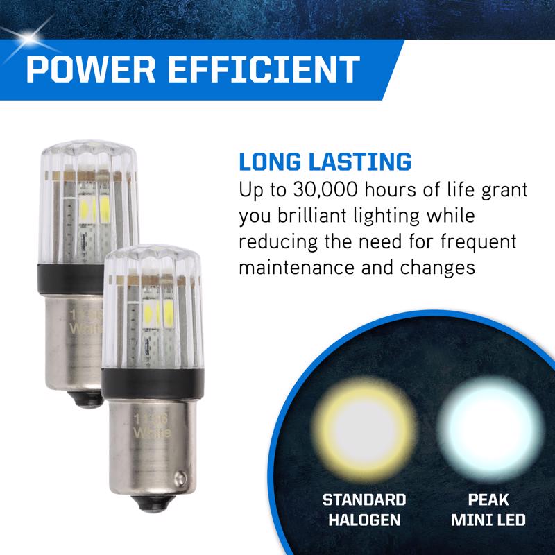 Peak LED Forward Lighting Miniature Automotive Bulb 1156