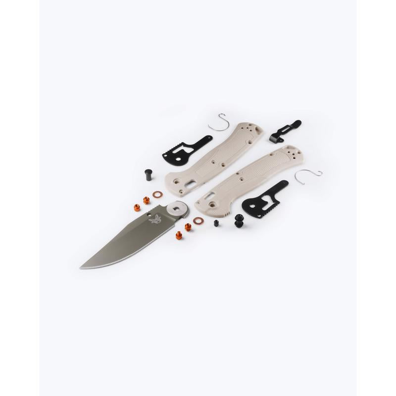 Benchmade Tan Elmax Stainless Powder Steel > 6 in. Folding Knife