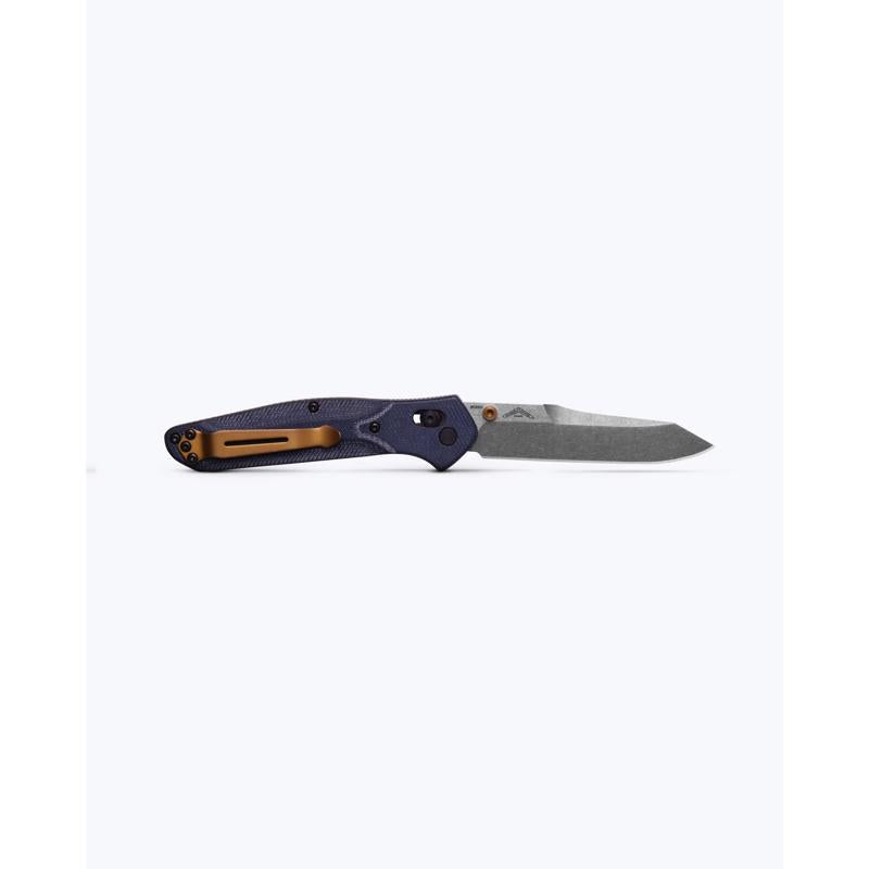 Benchmade Blue Denim M390 Stainless Steel > 6 in. Folding Knife