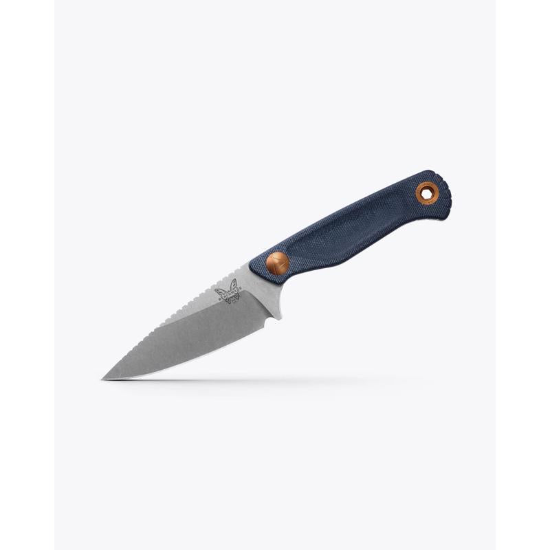 Benchmade Blue Denim MagnaCut Stainless Steel > 6 in. Fixed Blade Knife