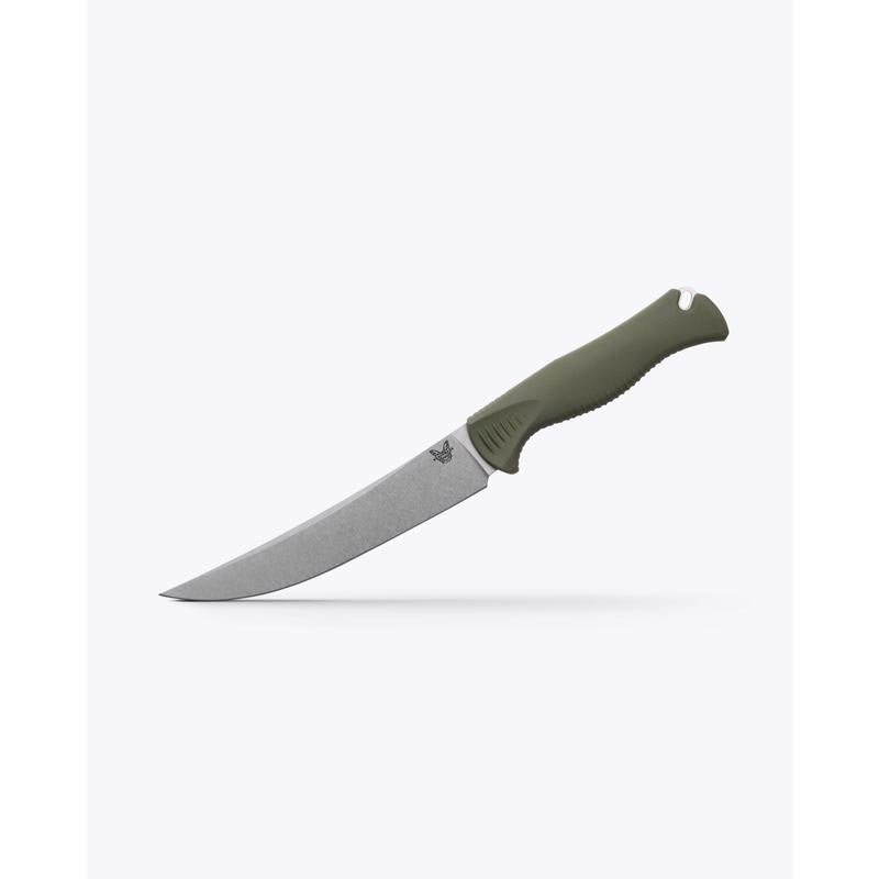 Benchmade Dark Olive 154CM Stainless Steel > 6 in. Santoprene Fixed Hunting Knife