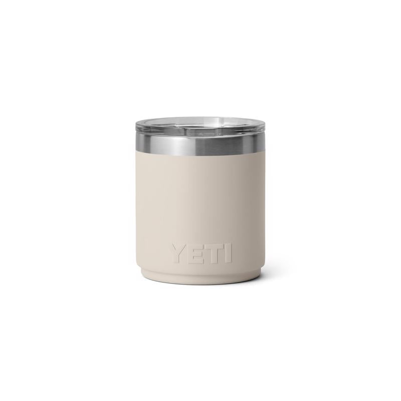 YETI Rambler 10 oz Cape Taupe BPA Free Ceramic Lined Stackable Lowball Tumbler with MagSlider Lid
