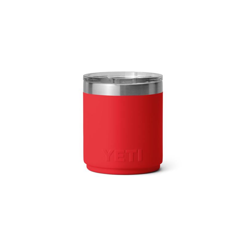 YETI Rambler 10 oz Rescue Red BPA Free Ceramic Lined Stackable Lowball Tumbler with MagSlider Lid