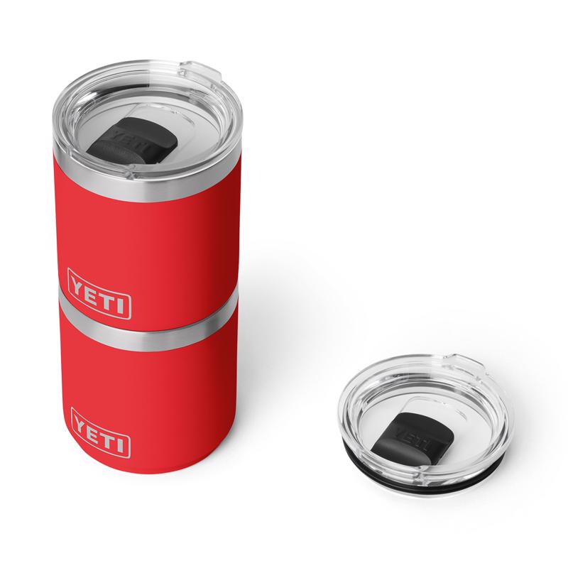YETI Rambler 10 oz Rescue Red BPA Free Ceramic Lined Stackable Lowball Tumbler with MagSlider Lid