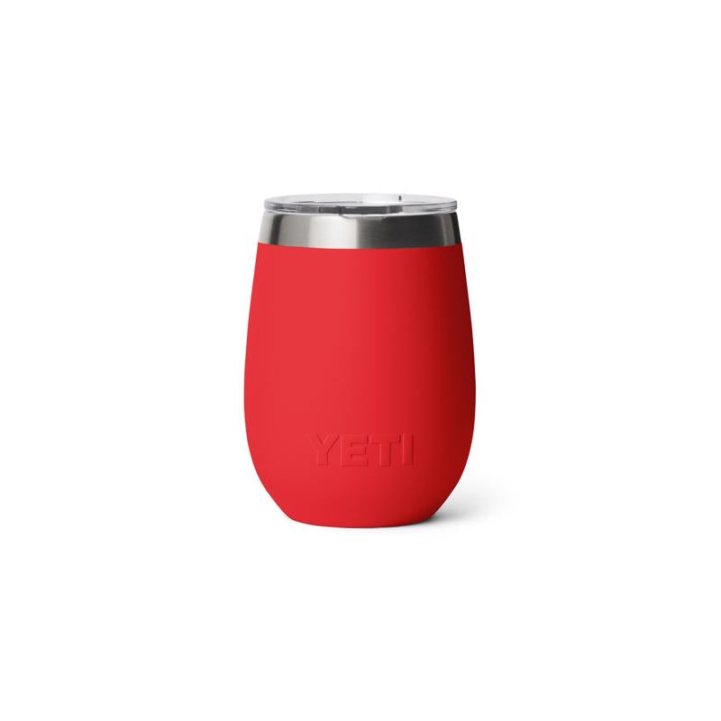 YETI Rambler 10 oz Rescue Red BPA Free Ceramic Lined Wine Tumbler with MagSlider Lid