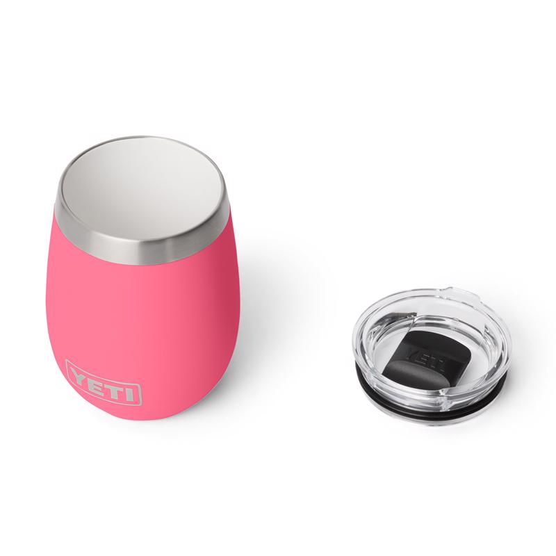 YETI Rambler 10 oz Tropical Pink BPA Free Ceramic Lined Wine Tumbler with MagSlider Lid