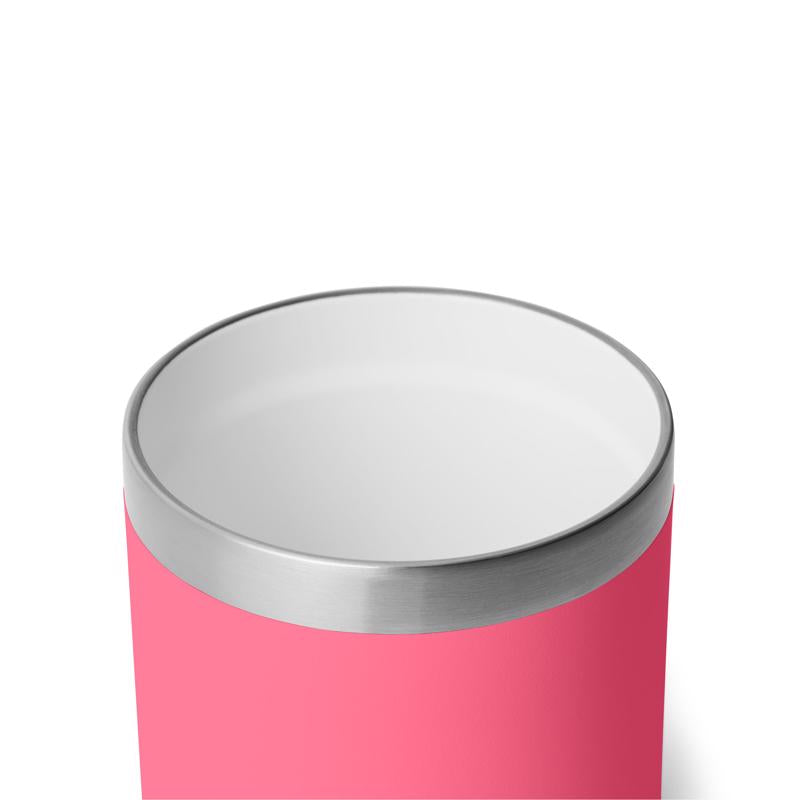 YETI Rambler 10 oz Tropical Pink BPA Free Ceramic Lined Stackable Lowball Tumbler with MagSlider Lid