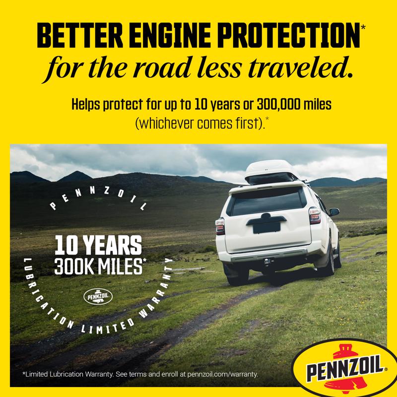 Pennzoil Full Synthetic 5W-30 High Mileage Motor Oil 1 qt 1 pk