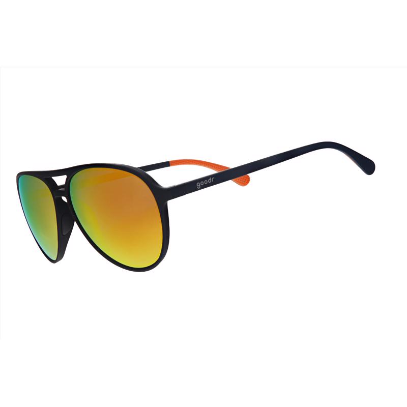 Goodr Unisex Black Frame Amber Lens Polarized Sunglasses