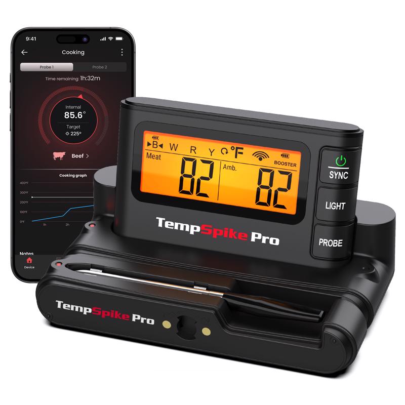 ThermoPro LED WiFi Enabled Bluetooth Enabled Meat Thermometer