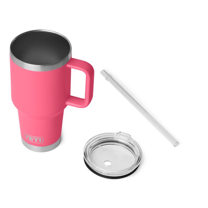 YETI Rambler 35 oz Tropical Pink BPA Free 2.0 Straw Mug