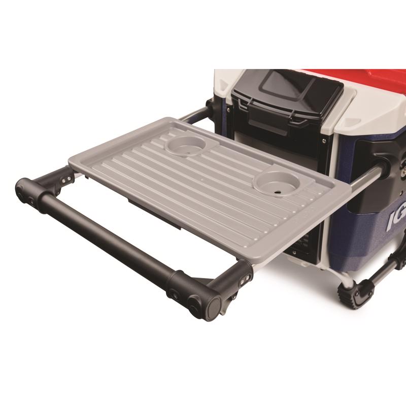 Trailmate Blue/Red/White 70 qt Roller Cooler