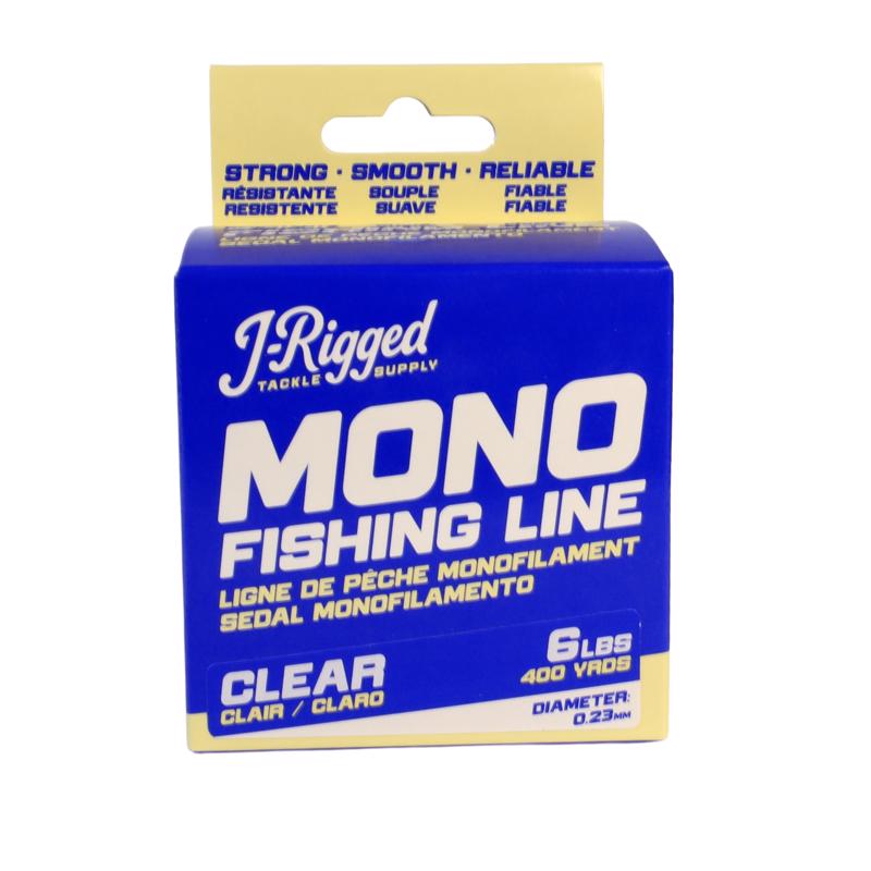 J- Rigged Monofilament Fishing Line 6 lb. capacity 400 yd