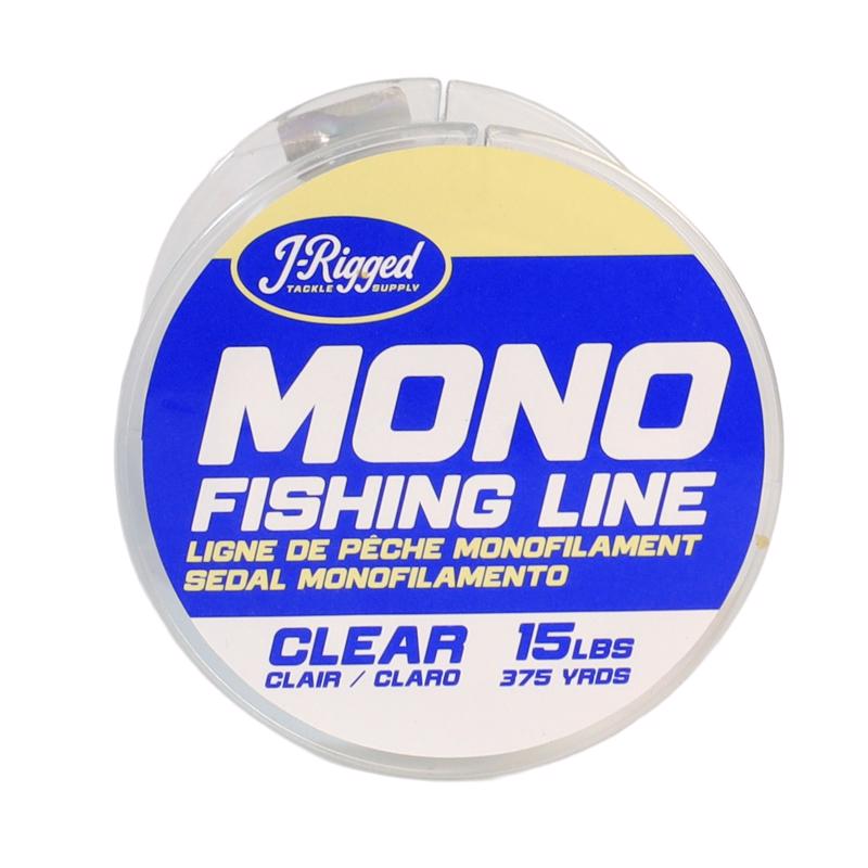 J-Rigged Monofilament Fishing Line 15 lb. capacity 375 yd