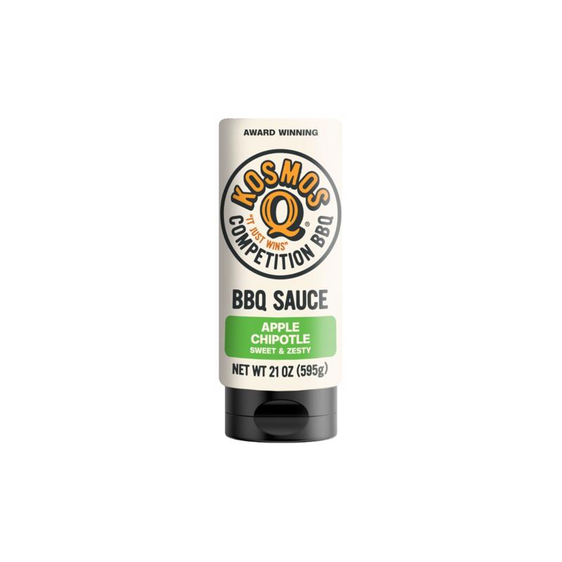 Kosmos Q Apple Chipotle BBQ Sauce 21 oz