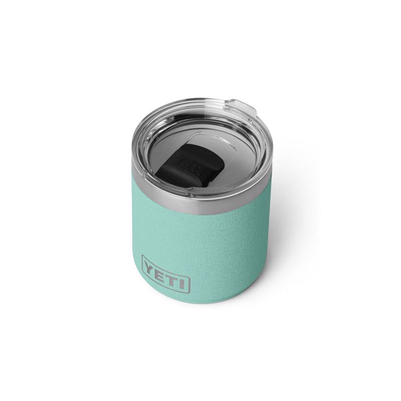 YETI Rambler 10 oz Sea Stone BPA Free Ceramic Lined Lowball Tumbler with MagSlider Lid