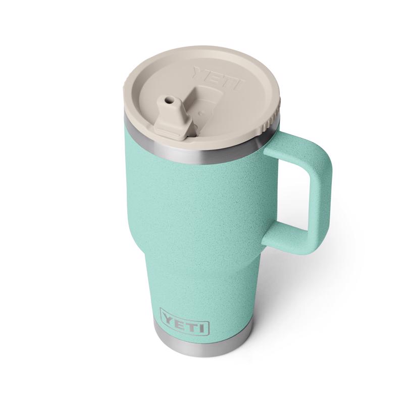YETI Rambler 30 oz Sea Stone BPA Free Travel Straw Mug