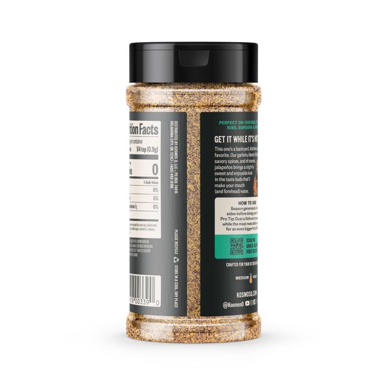 Kosmos Q The Best Rub Garlic Jalapeno BBQ Rub 11.5 oz