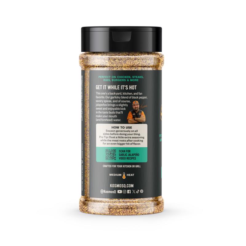 Kosmos Q The Best Rub Garlic Jalapeno BBQ Rub 11.5 oz