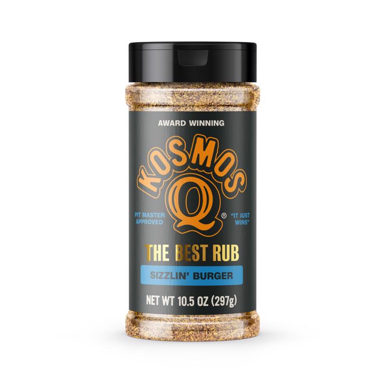 Kosmos Q The Best Rub Sizzlin' Burger BBQ Rub 10.5 oz