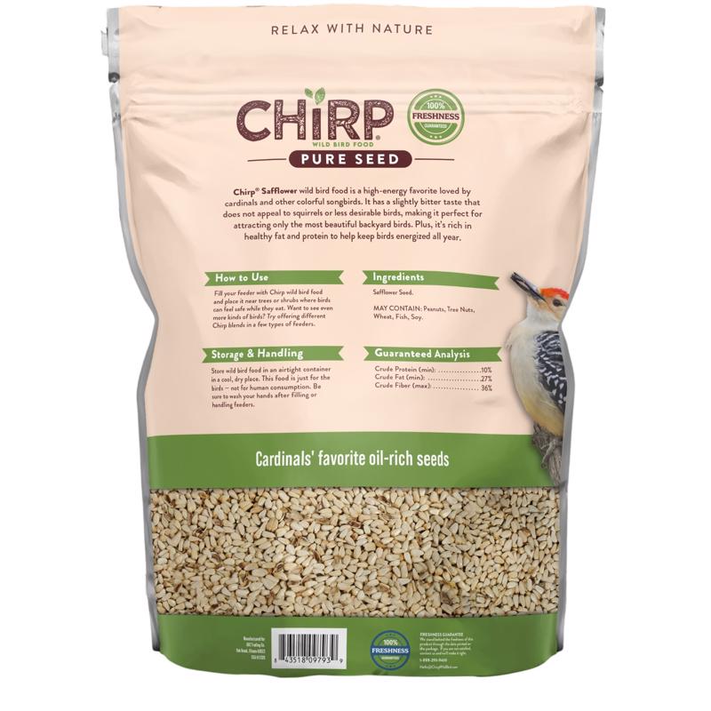 Chirp Pure Seed Safflower Wild Bird Food 7.5 lb
