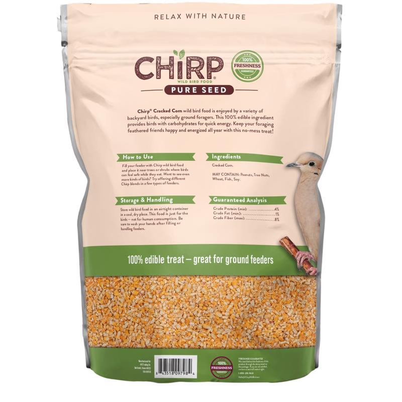 Chirp Pure Seed Cracked Corn Wild Bird Food 10 lb