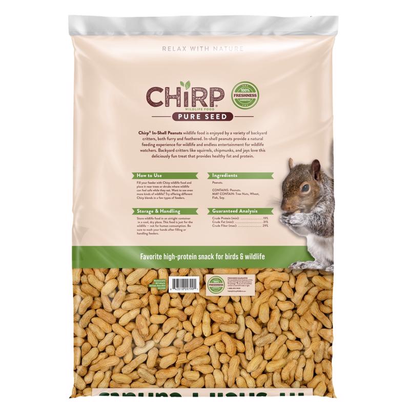 Chirp Pure Seed In-Shell Peanuts Wild Bird Food 8 lb