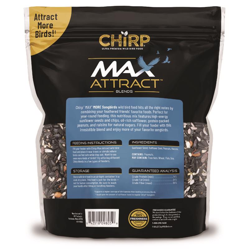 Chirp Max Attract Max Songbird Wild Bird Food 2.5 lb