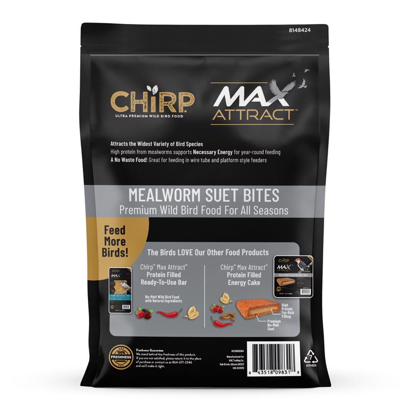 Chirp Max Attract Mealworm Suet 3 lb