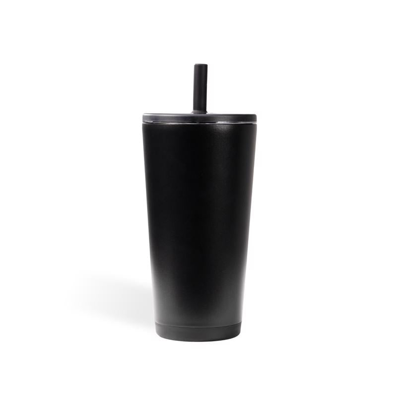 Hydrojug 20 oz Black BPA Free Insulated Straw Tumbler
