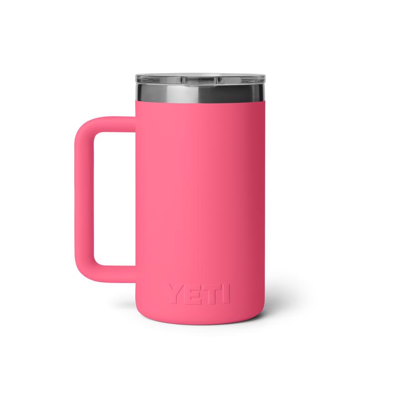 YETI Rambler 24 oz Tropical Pink BPA Free Ceramic Lined Mug with MagSlider Lid