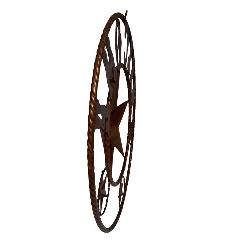 Creative Decor Rust Metal 24 in. H Welcome Star Wall Hanging Decor