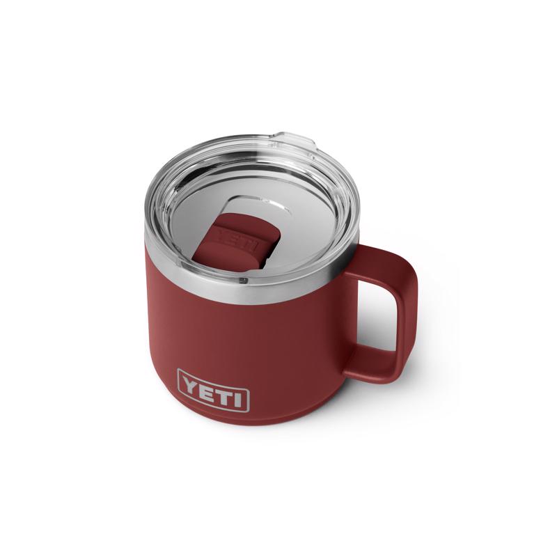 YETI Rambler 14 oz Stag Red BPA Free Ceramic Lined Stackable Mug with MagSlider Lid