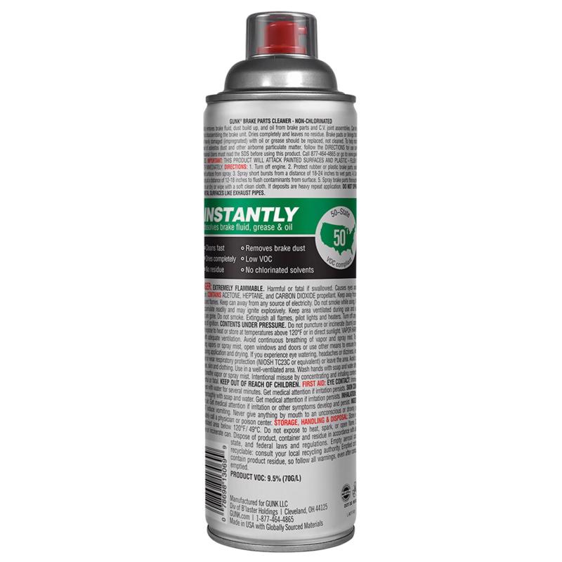 Gunk Non-Chlorinated Pro Line Brake Parts Cleaner 17 oz